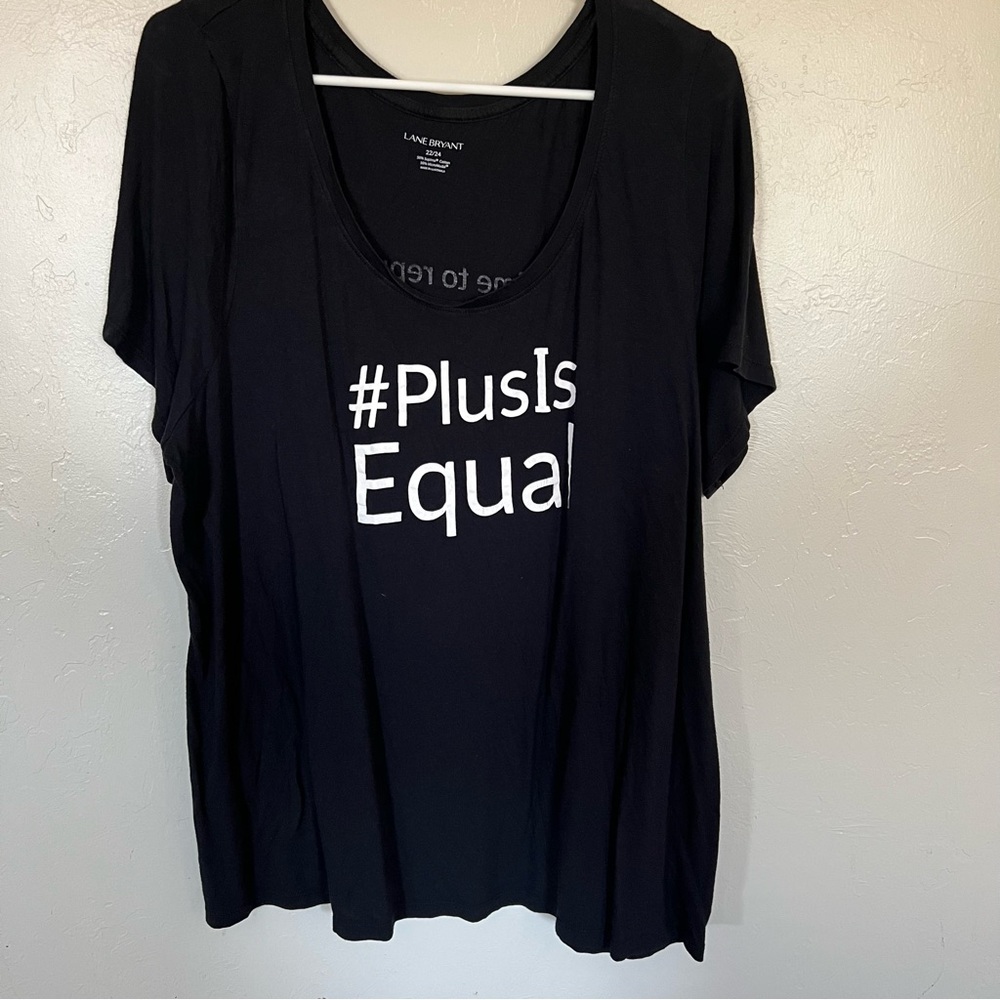 Lane Bryant Plus Is Equal Soft Tee, 3X